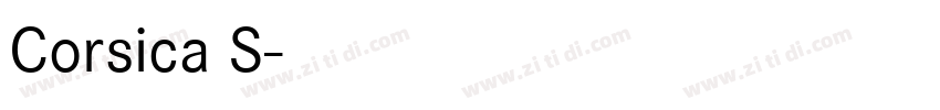 Corsica S字体转换